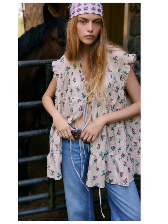 Free People Dresses & Skirts - NEW Free People Sundown Print Tunic Dress Size XS
